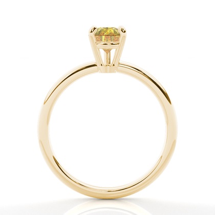 Gelber Diamant Solitär Verlobungsring