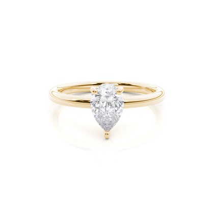 White Gold Moissanite Engagement Ring