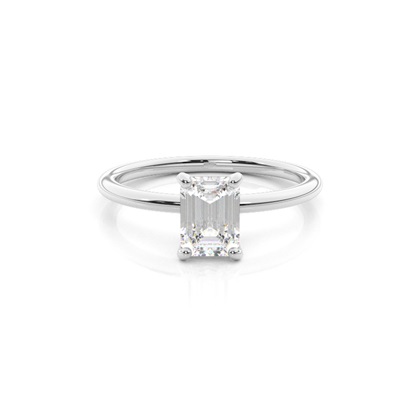 Silver Diamond Engagement Rings