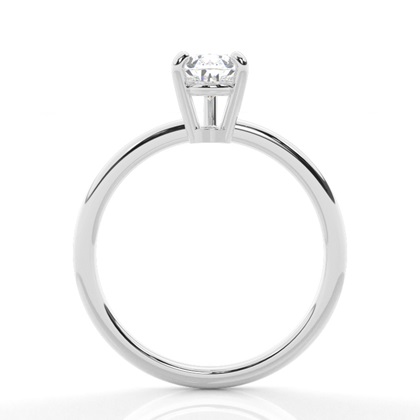 1.00 Carat Weißgold Solitärringe Verlobungsringe