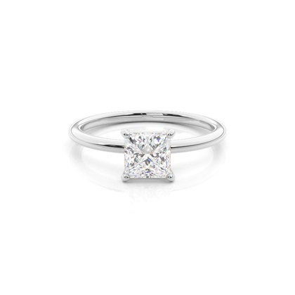 Silver Diamond Engagement Rings