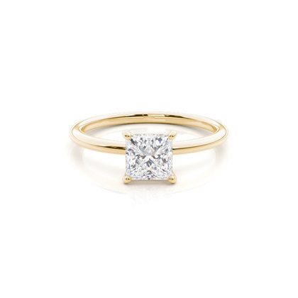 Princess Solitaire Diamond Rings 