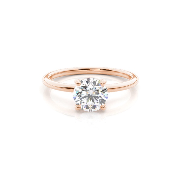 White Gold Round Diamond Engagement Ring