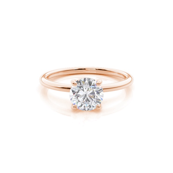 White Gold Moissanite Engagement Ring