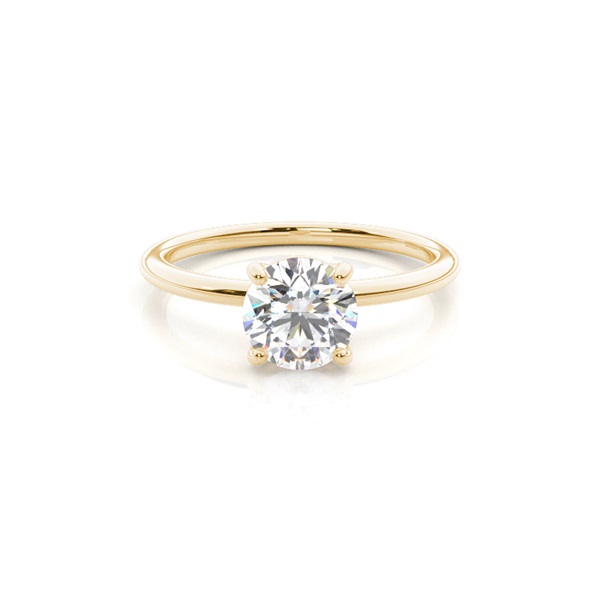White Gold Round Diamond Engagement Ring