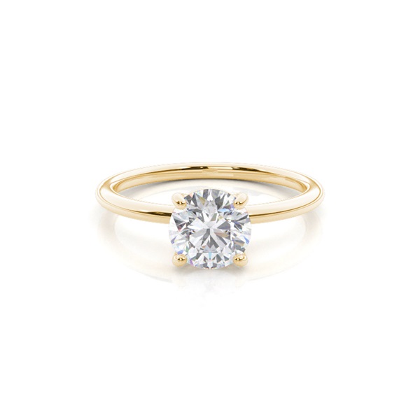 White Gold Moissanite Engagement Ring