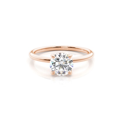 Rose Gold Solitaire Diamond Rings