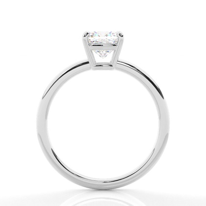 Cushion Silver Womens Engagement Rings