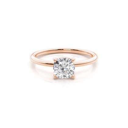 Rose Gold Solitaire Diamond Rings