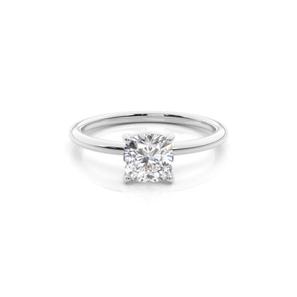 Silver Diamond Engagement Rings