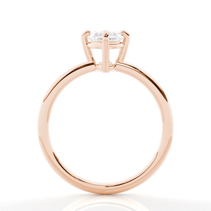 Marquise Rose Gold Solitaire Engagement Rings
