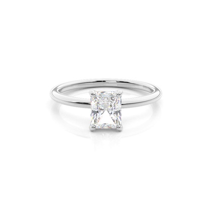 Silver Diamond Engagement Rings