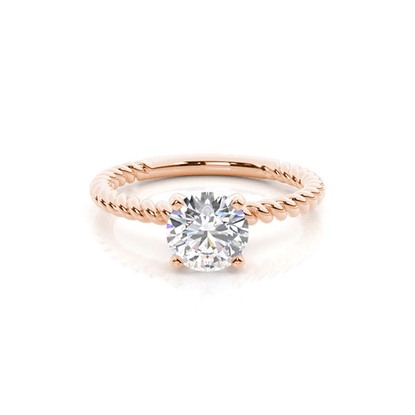 4 Prong Setting Plain Engagement Ring