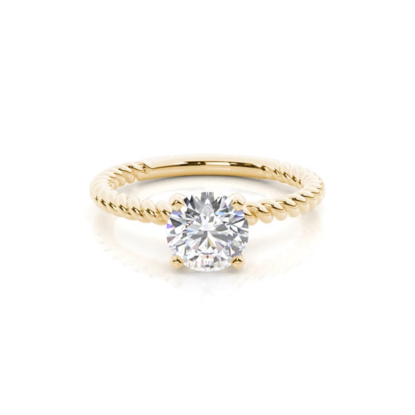4 Prong Setting Plain Engagement Ring