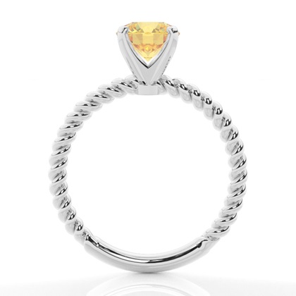 Krappenfassung Gelber Diamantring