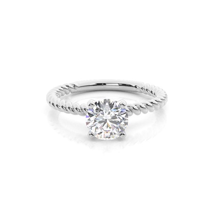 4 Prong Setting Plain Engagement Ring