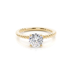 4 Prong Setting Plain Engagement Ring