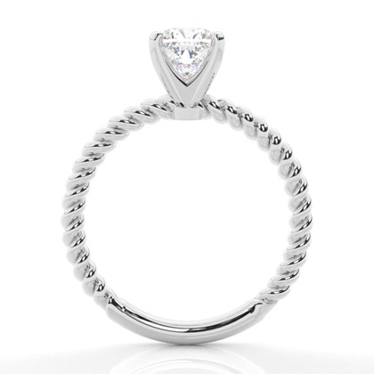Cushion Solitaire Diamond Rings