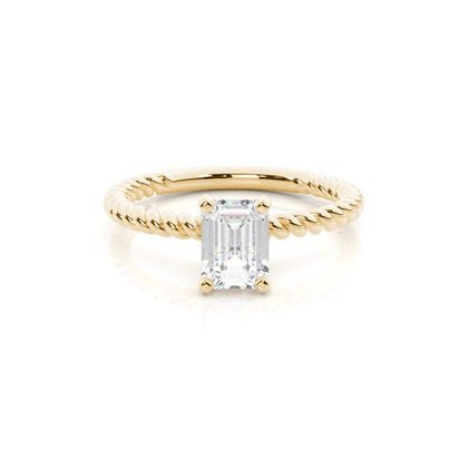 Smaragd Gelbgold Diamantringe