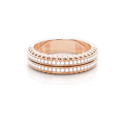 Rose Gold Eternity Diamond Rings