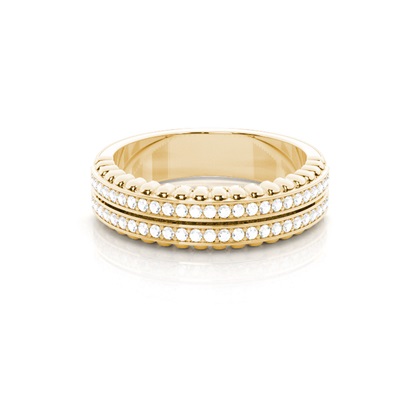 Yellow Gold Eternity Diamond Rings