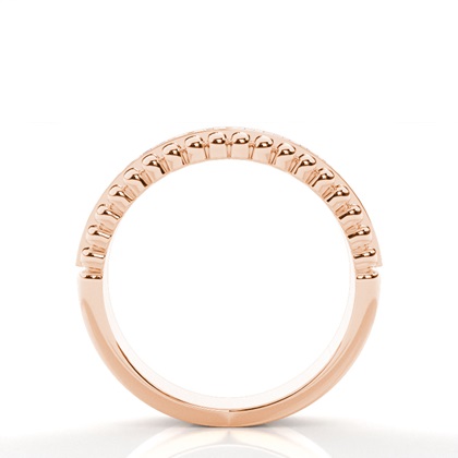 Baguette Rose Gold Eternity Diamond Rings