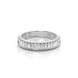 Halb Eternity Diamant Ring in einer Kanalfassung