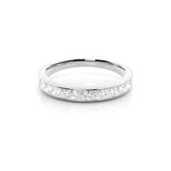 Halb Eternity Diamant Ring in einer Kanalfassung