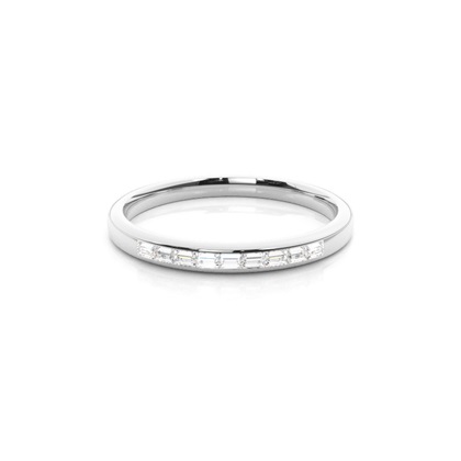 White Gold Half Eternity Diamond Rings