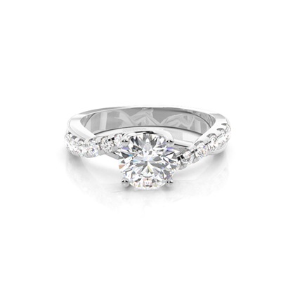 White Gold Solitaire Engagement Rings