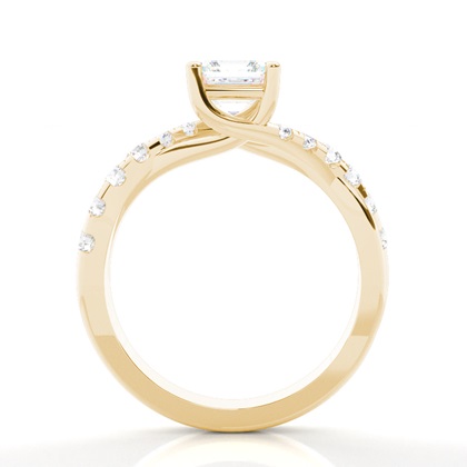 Asscher Gelbgold Diamantschmuck Geschenke