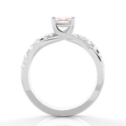 Emerald Cut Diamond Engagement Rings