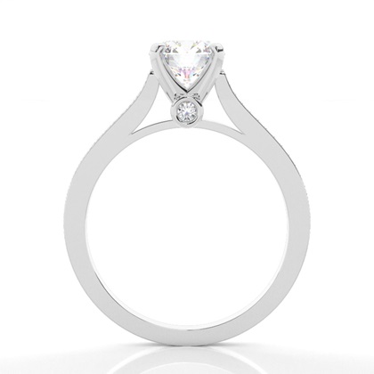 White Gold Side Stone Diamond Rings