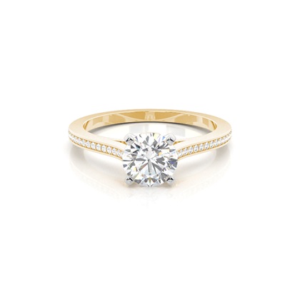 Mixed Metal Diamond Engagement rings