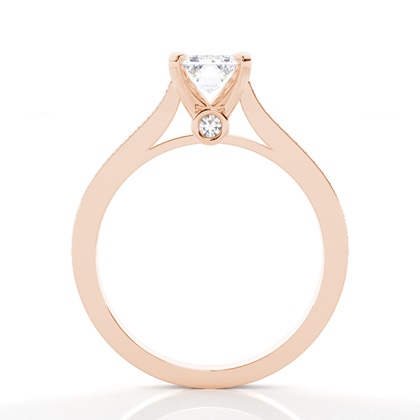 Rose Gold Side Stone Diamond Rings