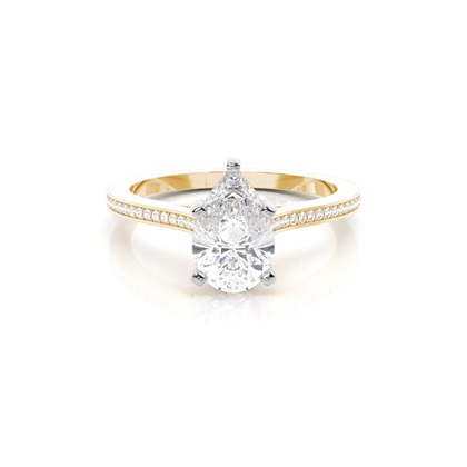 Mixed Metal Diamond Engagement rings