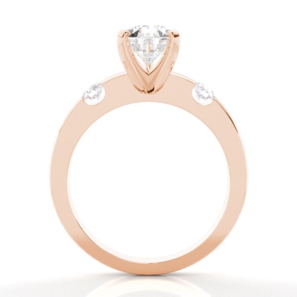 Drei Diamanten in einer Krappenfassung