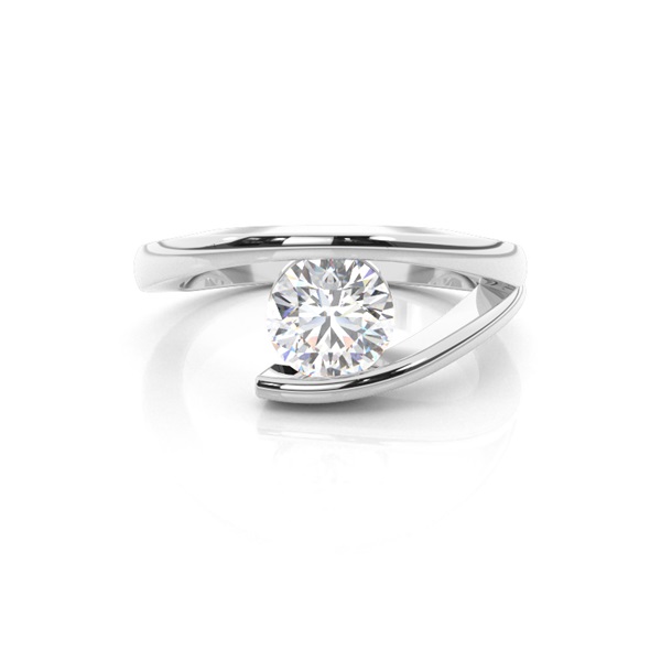 Channel Setting Plain Engagement Ring