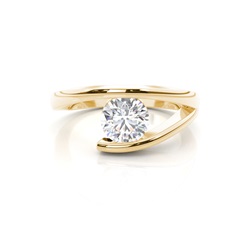 Channel Setting Plain Engagement Ring