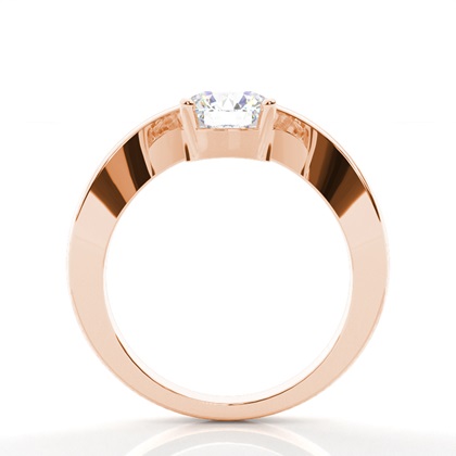 Rotgold Solitärringe Diamantringe