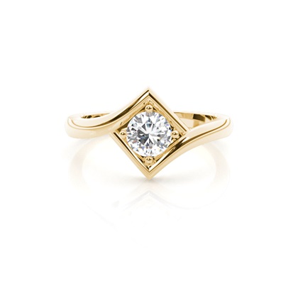 Yellow Gold Solitaire Engagement Rings