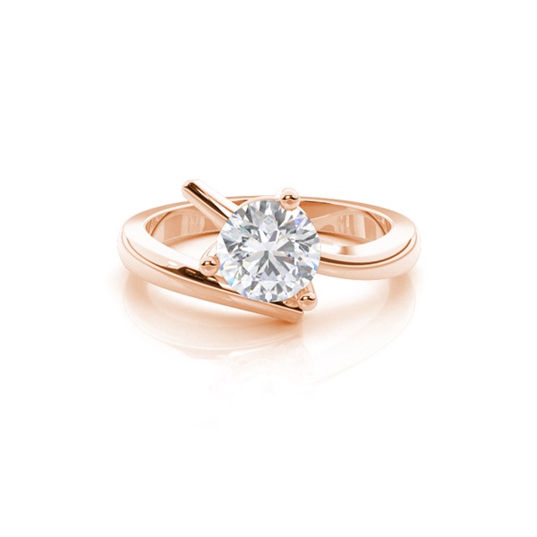 White Gold Moissanite Engagement Ring