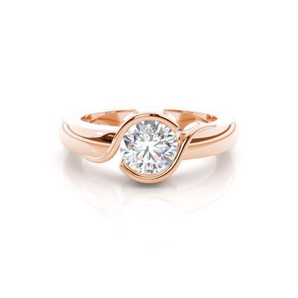 Channel Setting Plain Engagement Ring