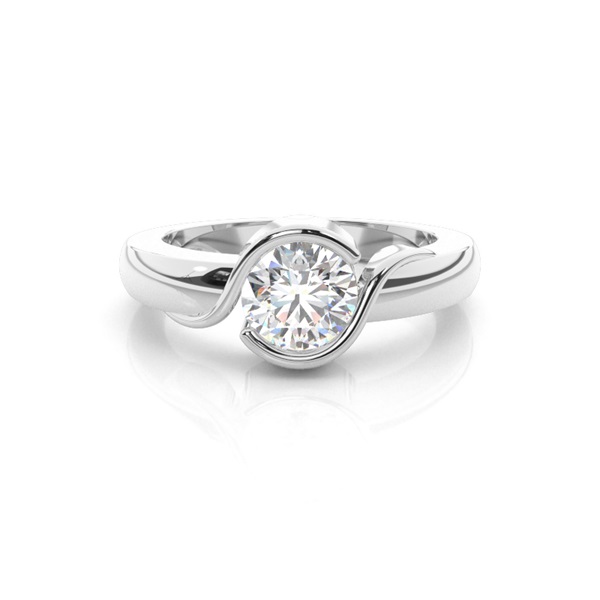 Channel Setting Plain Engagement Ring