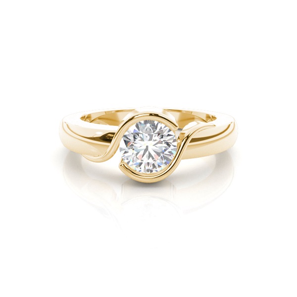 Channel Setting Plain Engagement Ring
