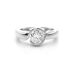 Channel Setting Plain Engagement Ring