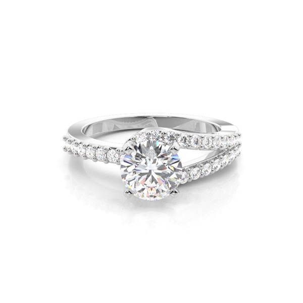 White Gold Diamond Engagement Ring