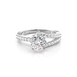 White Gold Diamond Engagement Ring