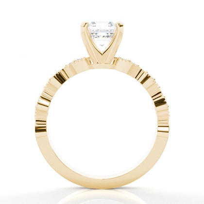 Asscher Gelbgold Diamantschmuck Geschenke