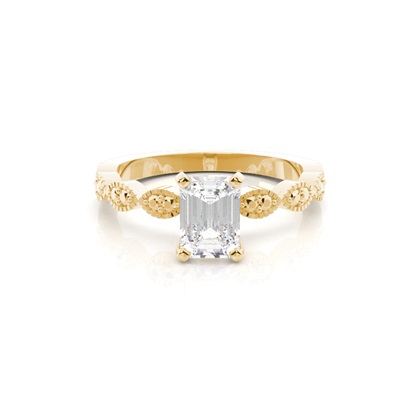 Smaragd Gelbgold Diamantringe